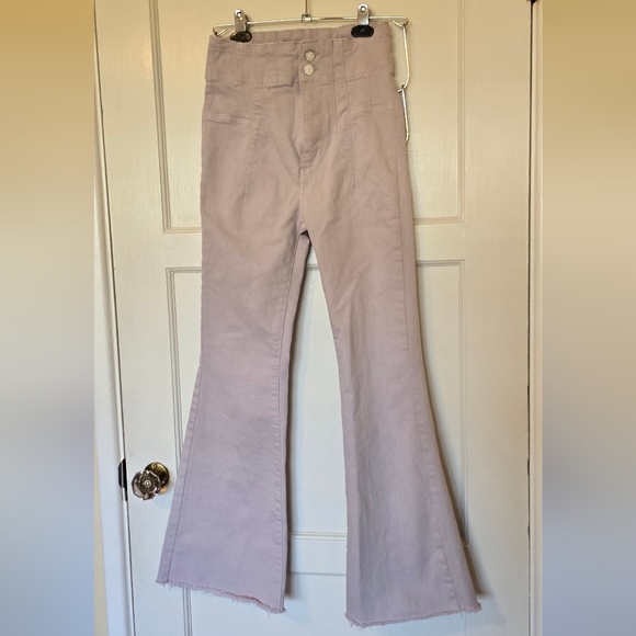 Free People Denim - Free People Light Purple Flare Jeans